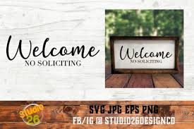 Download Free Welcome No Soliciting Svg Cut File Yellowimages Mockups