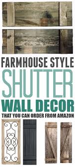 — rustic shutter wall decor always in stock at a price of 2 usd. Farmhouse Style Shutter Wall Decor The Creek Line House