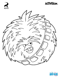 The Big Brother Bird Terence Is Chewbacca In Angry Birds Star Wars Cute Coloring Page Of Sta Bird Coloring Pages Star Wars Coloring Book Angry Birds Star Wars