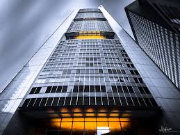 4th year architecture class presentation showing the construction of the commerzbank building. Commerzbank Tower Frankfurt Germany