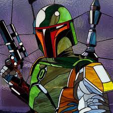 Stained Glass Picture Boba Fett By Art Brother On Deviantart Star Wars Wall Art Stained Glass Birds Stained Glass Quilt