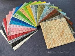 Xốp dán tường 3D giá bao nhiêu tiền? xốp giả gỗ, giả gạch, da