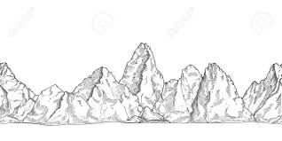 Cute love drawings for your girlfriend pictures: Mountain Range Outline Nature Drawing Pencil Sketch Rocky Peaks Royalty Free Cliparts Vectors And Stock Illustration Image 141369837