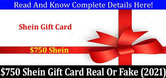 Free shipping available √ $4 off for your first order √ 750 Shein Gift Card Real Or Fake June Read Details