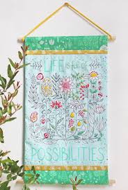 19 crochet wall hanging patterns. Kayajoy Happy Sewing Embroidered Wallhanging