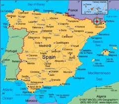 The map shows spain and surrounding countries with international borders, the national capital madrid, autonomous communities and provinces and their capitals, major cities, main roads, railroads, and major airports. Vahemeri Geograafia In 2021 Map Of Spain Spain Travel Spain And Portugal