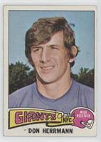 Don Herrmann Football Cards