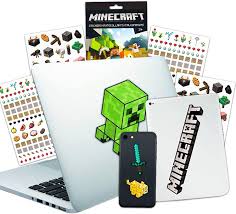 Desde a sua criação, minecraft foi desenvolvido quase que exclusivamente por notch até jens jeb bergensten começar a trabalhar com ele, e desde então se tornou chefe de seu desenvolvimento. Amazon Com Minecraft Laptop Stickers Ultimate Set Bundle Includes 10 Premium Minecraft Decals For Room Decor Car Macbook Phone And 300 Minecraft Stickers Toys Games
