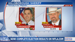 Election Results Hillsborough County Sheriff Chad Chronister Defeats Republican Primary Challenger Wfla