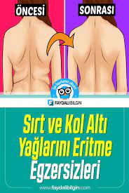 sirt ve kol alti yaglarini eritmek icin egzersizler zayiflama planlari egzersiz videolari egzersiz