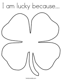 I Am Lucky Because Coloring Page Cursive Twisty Noodle St Patrick Day Activities St Patricks Day Crafts For Kids St Patrick S Day Crafts