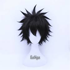 Black spiked hair is a hair accessory that was published into the avatar shop by roblox on september 8, 2019. Amazon Com Kadiya Short Black Fluffy Spiky Teens Boy Video Games Anime Convention Fans Role Play Cosplay Wigs Beauty