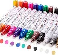TFIVE Paint Pens Paint Markers on Almost Anything Never Fade Quick Dry and  Permanent, Oil-Based Waterproof Marker Pen Set for Rocks Painting, Wood, ...