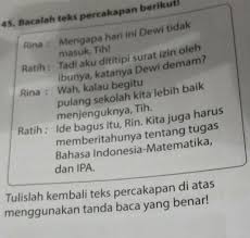 Contoh laporan prakerin smk yang baik dan benar ✅ lengkap dengan pembahasan ⭐ serta file soft copy ms word ⏩ baca selengkapnya. Tulislah Kembali Teks Percakapan Di Atas Menggunakan Tanda Baca Yang Benar Brainly Co Id