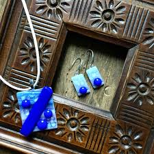 Here is the process prior to fusing in our kiln. Fused Glass Jewelry Dichroic Glass Art Tutorial Pendant And Earrings