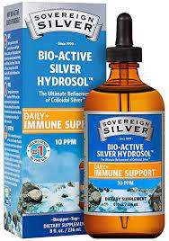 Amazon Com Sovereign Silver Bio Active Silver Hydrosol For Immune Support Colloidal Silver 10 Ppm 8oz 236ml Dropper Grocery Gourmet Food