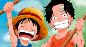 I honestly cant remember if it was biological or not, but that is the relationship they portray to everyone and anyone who asks. One Piece 02 Ace Y Luffy By Fdm95 On Deviantart