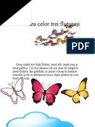 Era o frumoasa lalea galbena, cu cupa mare cat sa incapa in ea toti cei trei fluturi. Povestea Celor Trei FluturaÈ™i