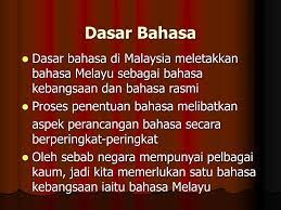 Dan bahasa rasmi dan menolak serta (1) bahasa melayu diisytiharkan sebagai bahasa. Bahasa Melayu Sebagai Bahasa Kebangsaan Nacsiy