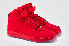 Nike Lunar Force 1 High University Red Ice Sole Sneakernews Com Red Nike Shoes All Red Nike Shoes Nike Air Shoes