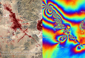 aria surface displacement maps from the 2019 southern