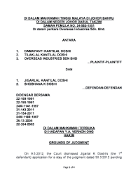 Mahkamah tinggi malaya johor bahru courthouse. Fillable Online Jigarlal K Doshi Johor Bahru Form Fax Email Print Pdffiller