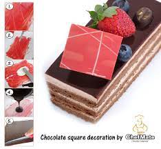Easy Way To Make Simple Lovely Chocolate Decoration With Chefmate Chocolate Decoration Cake Chocolate Re Chocolate Chocolate Decorations Chocolate Squares