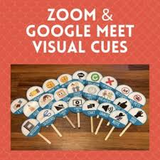 And using them well will lift the quality of your presentation immeasurably. Zoom Google Meet Visual Cue Cards Distance Learning Cue Cards Visual Cue Picture Cues