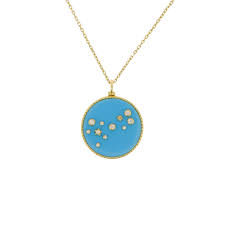 The scorpio zodiac necklace features an engraved, rectangular gold pendant on a fine gold chain. Scorpion Necklace L Atelier Nawbar Necklaces For Women Mad Lords Mad Lords