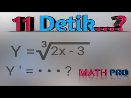 Turunan dalam menetukan persamaan garis melalui (2, 8). Turunan Bentuk Akar Pangkat 3 Di Selesai Dengan Cara Smart Youtube