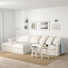 Gronlid Sectional 4 Seat With Chaise Inseros White Order Here Ikea In 2020 Living Room Sectional Sectional Ektorp Sectional