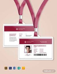 Id card template source : Free 34 Amazing Id Card Templates In Ai Ms Word Pages Psd Publisher Pdf