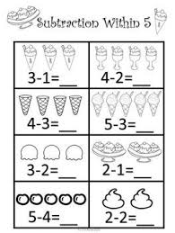 Kindergarten Math Sample Freebie Kindergarten Addition Worksheets Kindergarten Subtraction Worksheets Preschool Math Worksheets