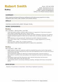 busboy resume samples qwikresume