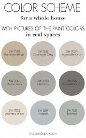 Paint Color Home Tour Nature Inspired Neutrals Maison De Pax In 2020 Greige Paint Colors Paint Colors Grey Color Scheme