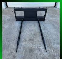 New Skid Steer JCT Hay Bale Spear Attachment Bobcat CAT CASE Deere