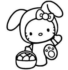 Kleurplaat Hello Kitty Paashaas Fairy Coloring Pages Fairy Coloring Hello Kitty