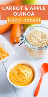 Quinoa Baby Cereal With Carrot Apple Easy To Make Recipe Baby Food Recipes Homemade Snacks Healthy Homemade Snacks