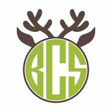 Download Christmas Bulb With Antlers Monogram Frames Svg Cuttables