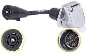 This will be a plug and play type harness, so it's easy to install and will allow you to tow a trailer with brakes. Hopkins Trailer Connector Adapter 7 Way Rv Style Blade Plug To 7 Pole Round Pin Hopkins Wiring 47595