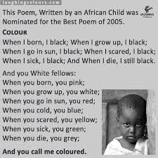 Colours Heart Touching Kids Poems Black History Poems Best Poems