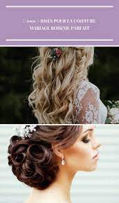 Coiffure De Mariage Boheme Chic Bouclee Coiffure Mariage Champetre Avec Fleur Coiffure Mariage Mariage Mar Tasra Dugunleri Dantel Geli Nli K Dugun Saci