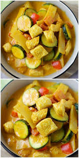 Thai Yellow Curry Creamy Yellow Curry Recipe Loaded With Chicken Zucchini And Bell Peppers I Yellow Curry Recipe Curry Recipes Easy Thai Yellow Curry Recipe