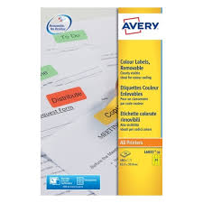5.0 out of 5 stars based on 3 product ratings(3). Avery L6035 20 Laser Yellow A4 Removable Labels 24 Per Page 63 5x33 9
