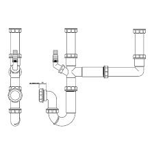 Check spelling or type a new query. Floplast 2 Bowl Kitchen Sink Waste Kit Dia 40mm Diy At B Q