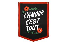 L Amour C Est Tout Camp Flag Oxford Pennant Original Pennant Felt Pennants Flag