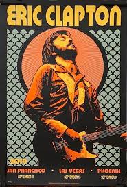 Eric Clapton 2019 Usa Music Concert Posters Vintage Concert Posters Eric Clapton