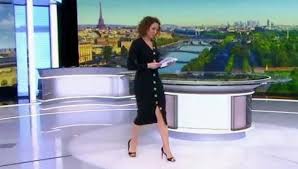 Des images de montpellier ont été utilisées pour illustrer un reportage sur perpignan diffusé ce vendredi 5 juin dans le journal de 13 heures de france 2. The Sweater Dress Buttoned Marie Sophie Lacarrau In The Journal De 13h De France 2 Spotern