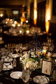 Leave Me Alone White Weddings Reception Reception Table Settings Black Tablecloth