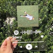 4x6 Glitter Painted Spotify Glass Song Playlist In 2021 Spotify Wall Decor Spotify Glass Glass Spotify